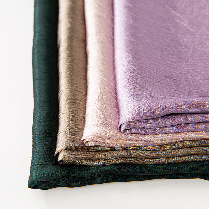 New Style Crinkled Satin Scarf With A Silky Smooth Feel