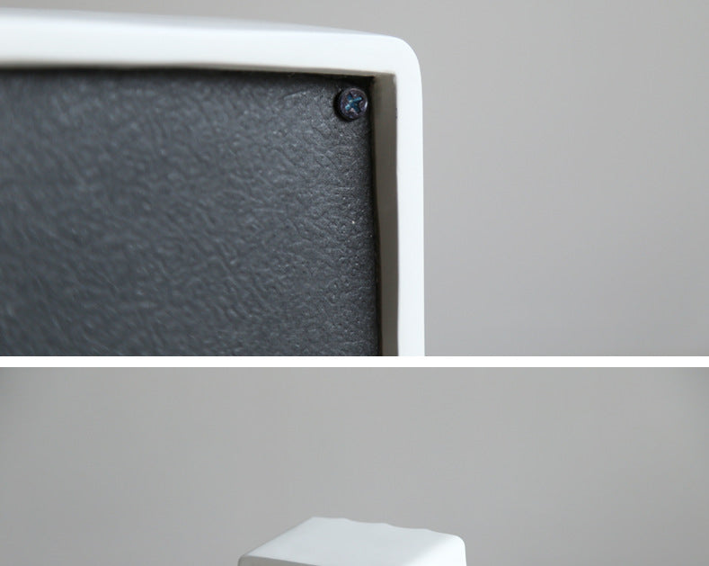 Nordic Minimalist Hill Clock Square Resin Home Decor Ornament Craft