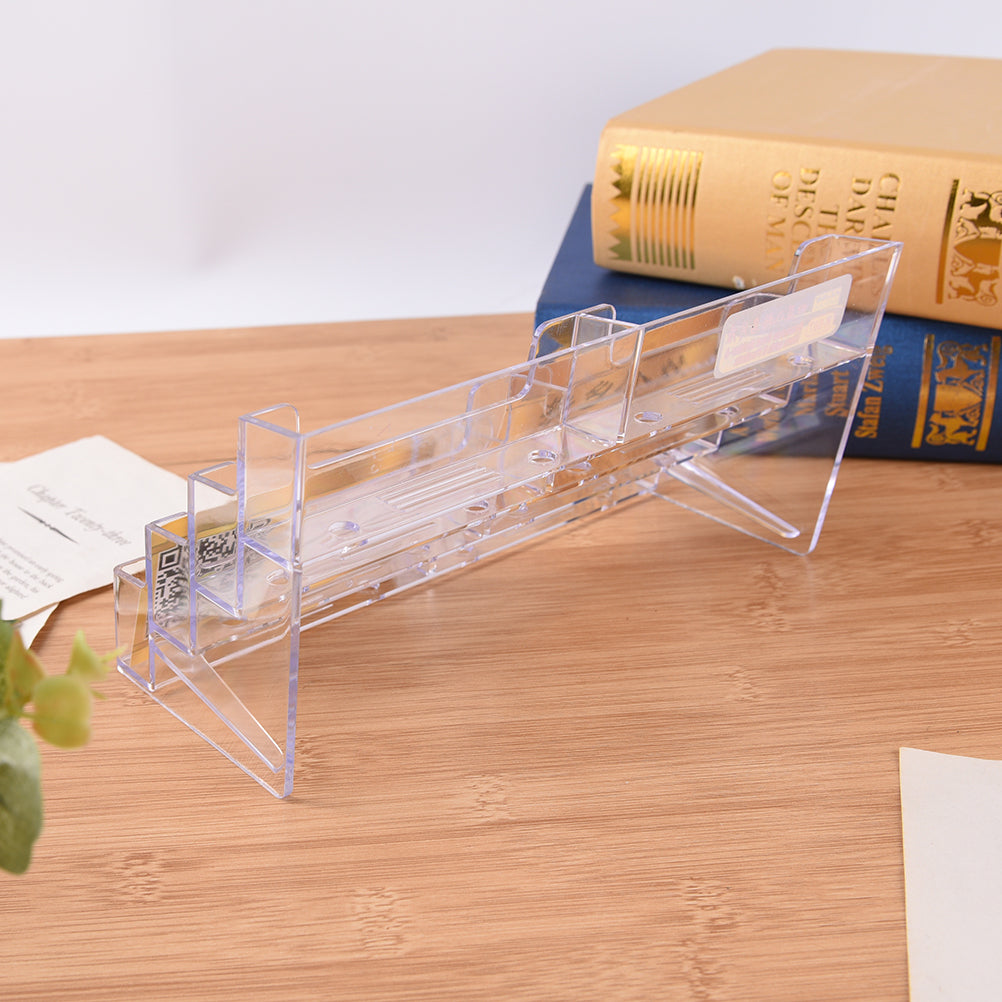 Business Card Holder 8 Pockets Stand Clear Counter Display Stand Office, Home Supplies