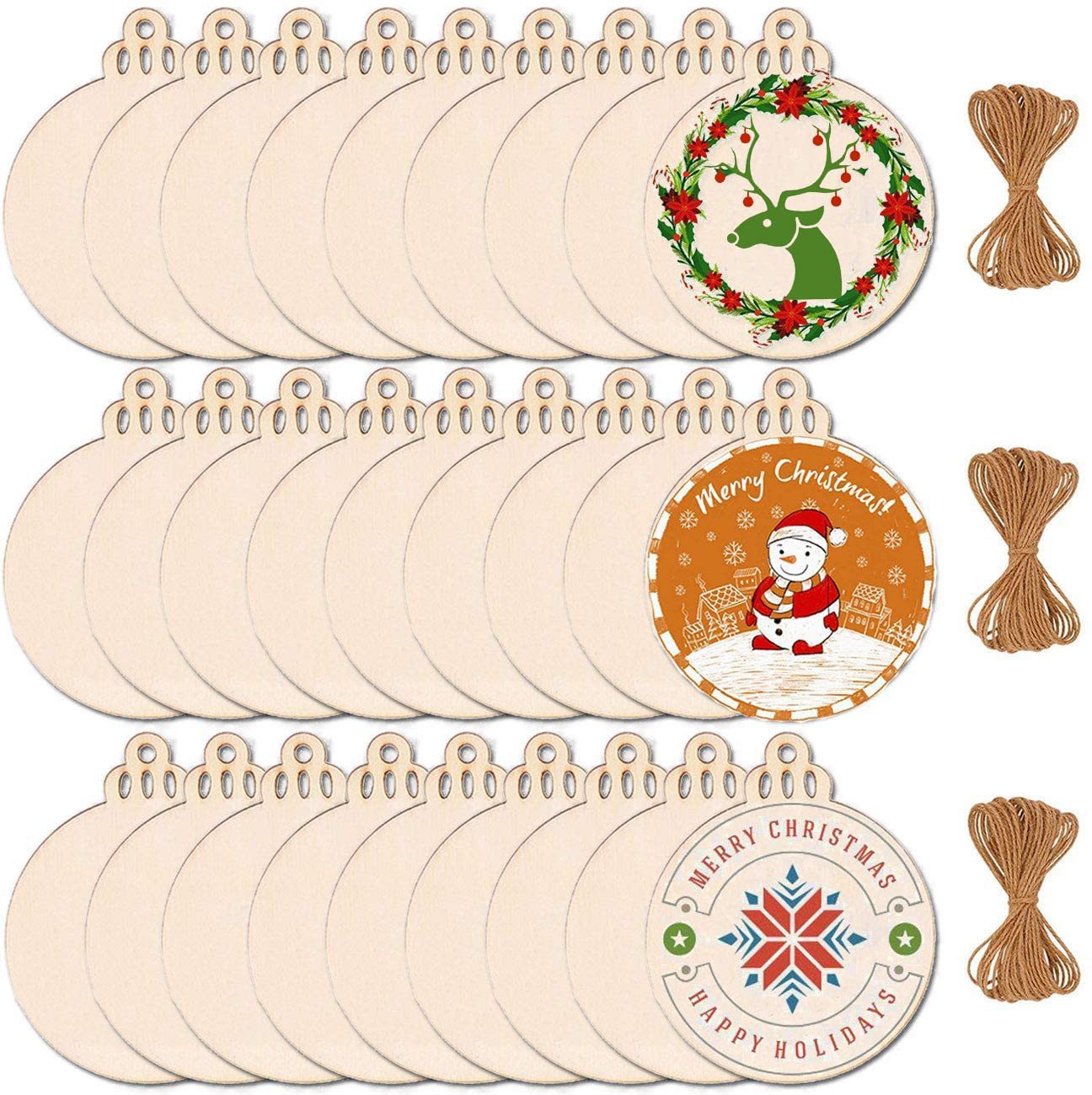 Home Decoration Supplies Wooden Craft Wood Pieces for DIY Decor