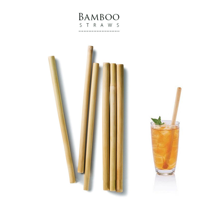 Wood Straws Bamboo Drinking Straw Party Wedding Eco Tableware Fest.