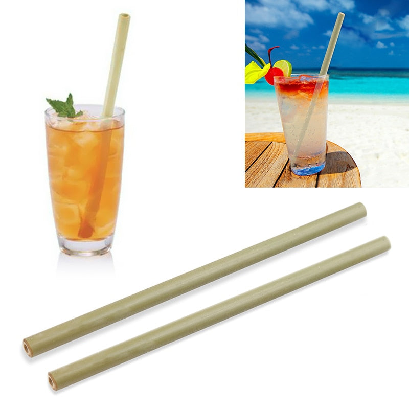 Wood Straws Bamboo Drinking Straw Party Wedding Eco Tableware Fest.