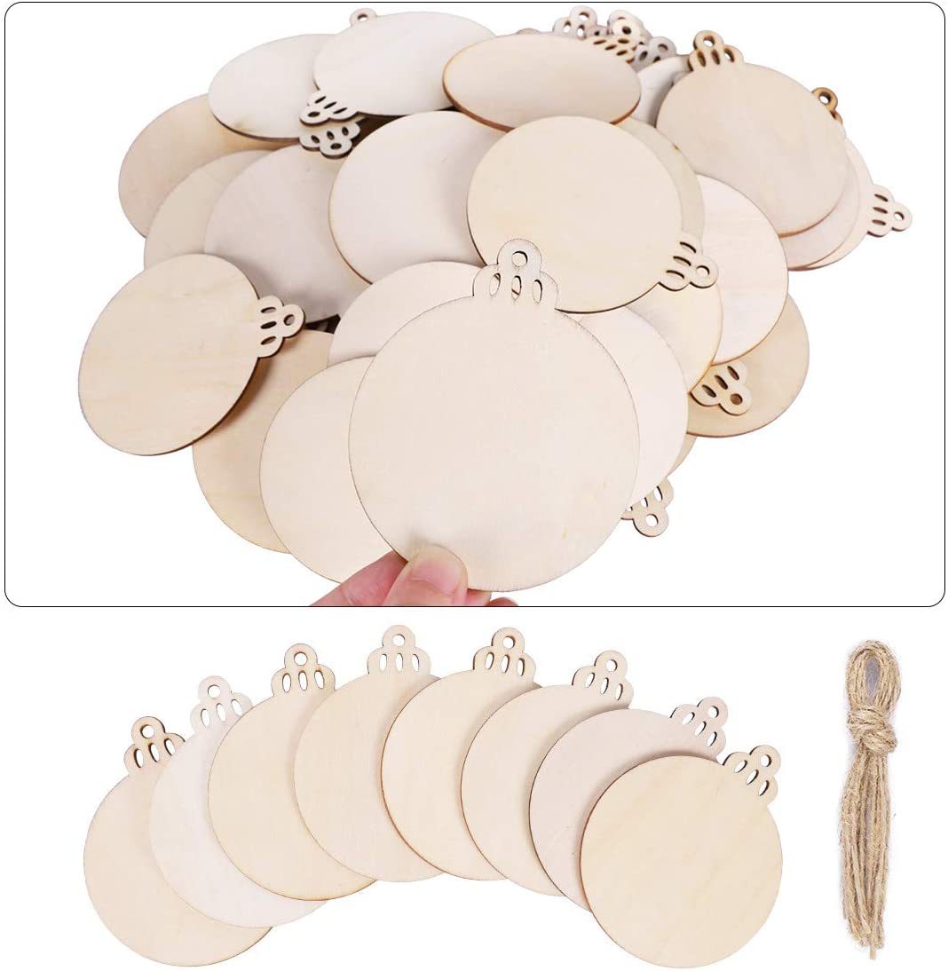 Home Decoration Supplies Wooden Craft Wood Pieces for DIY Decor