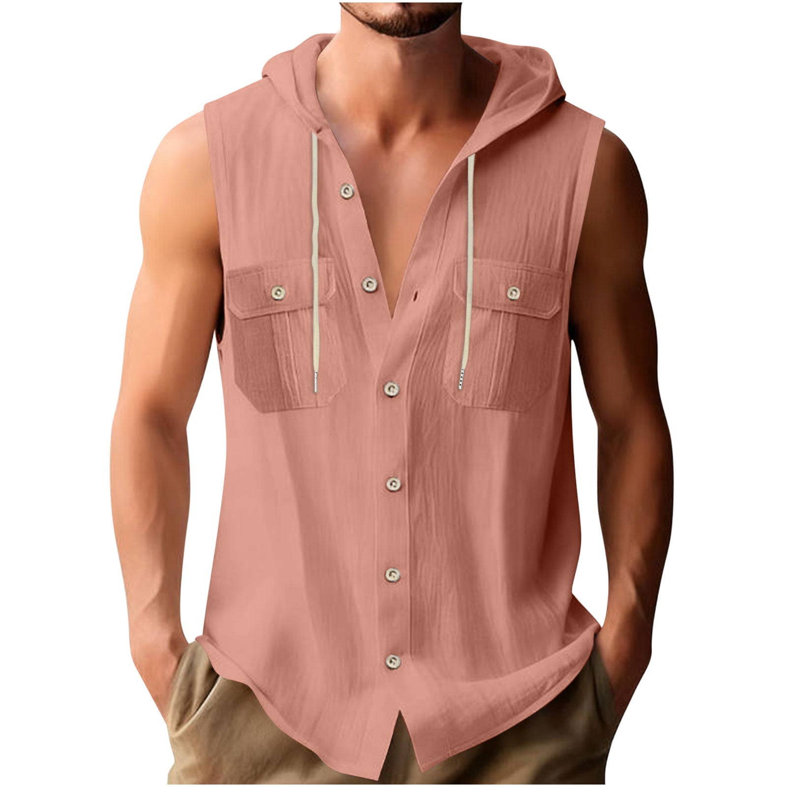 Men's Sporty Casual Sleeveless Shirt