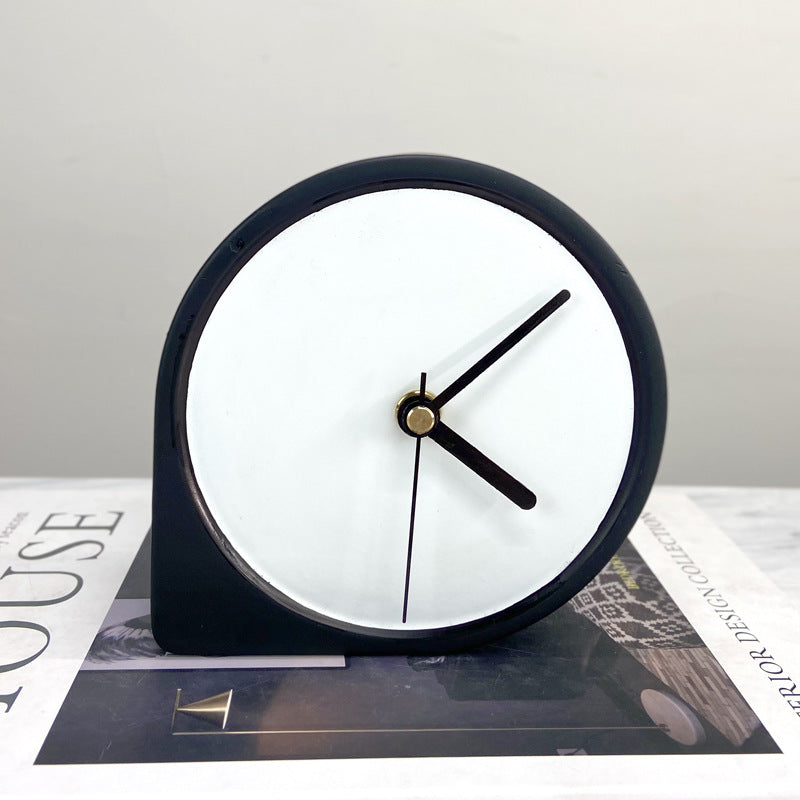 Nordic Light Luxury Ceramic Clock Pendant Home Furnishing Model House Soft Decoration Supplies
