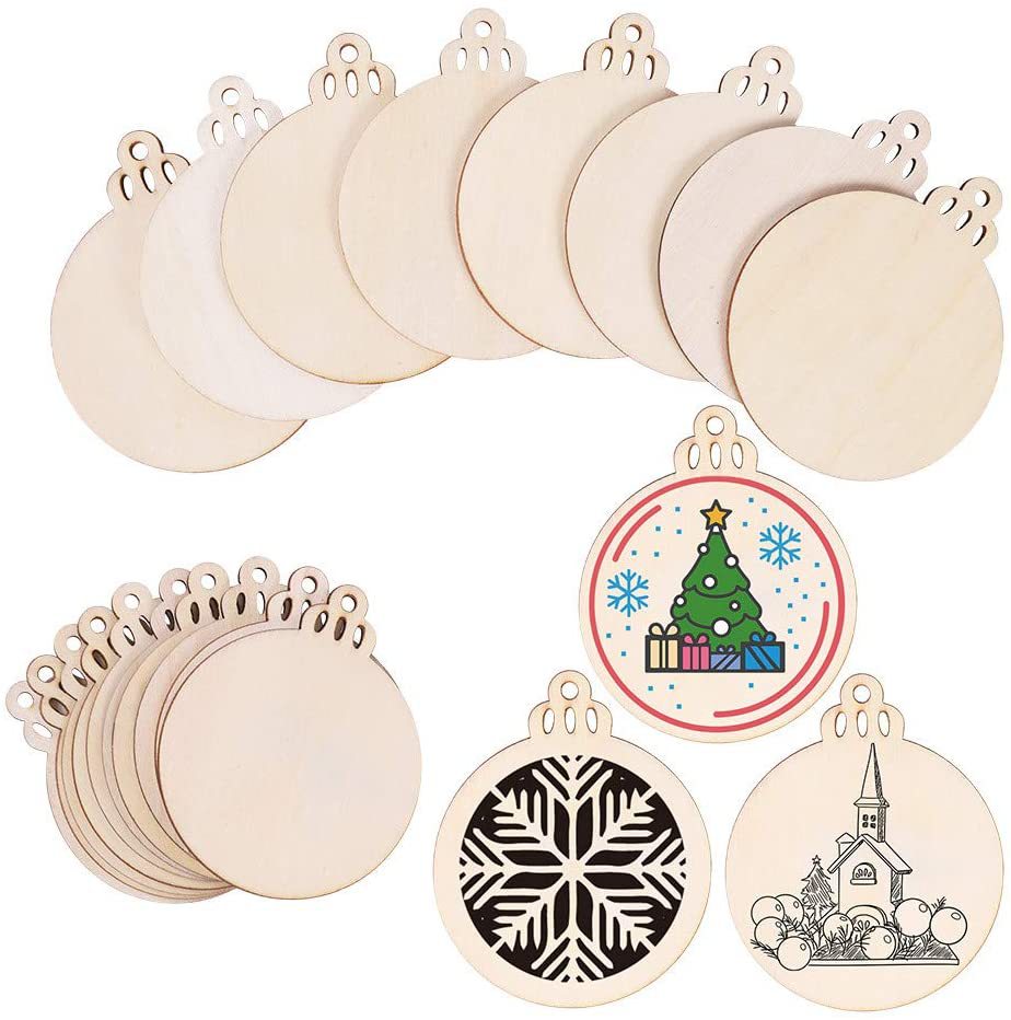 Home Decoration Supplies Wooden Craft Wood Pieces for DIY Decor